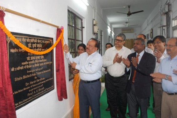 Union Minister Dr. Harsh Vardhan inaugurates State Biotech Hub and Bioinformatics Centre at Central University